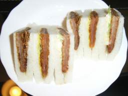 トリプルハムカツサンド@ローソン