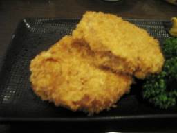 もへじ、厚切りハム(手ぶれしてます)